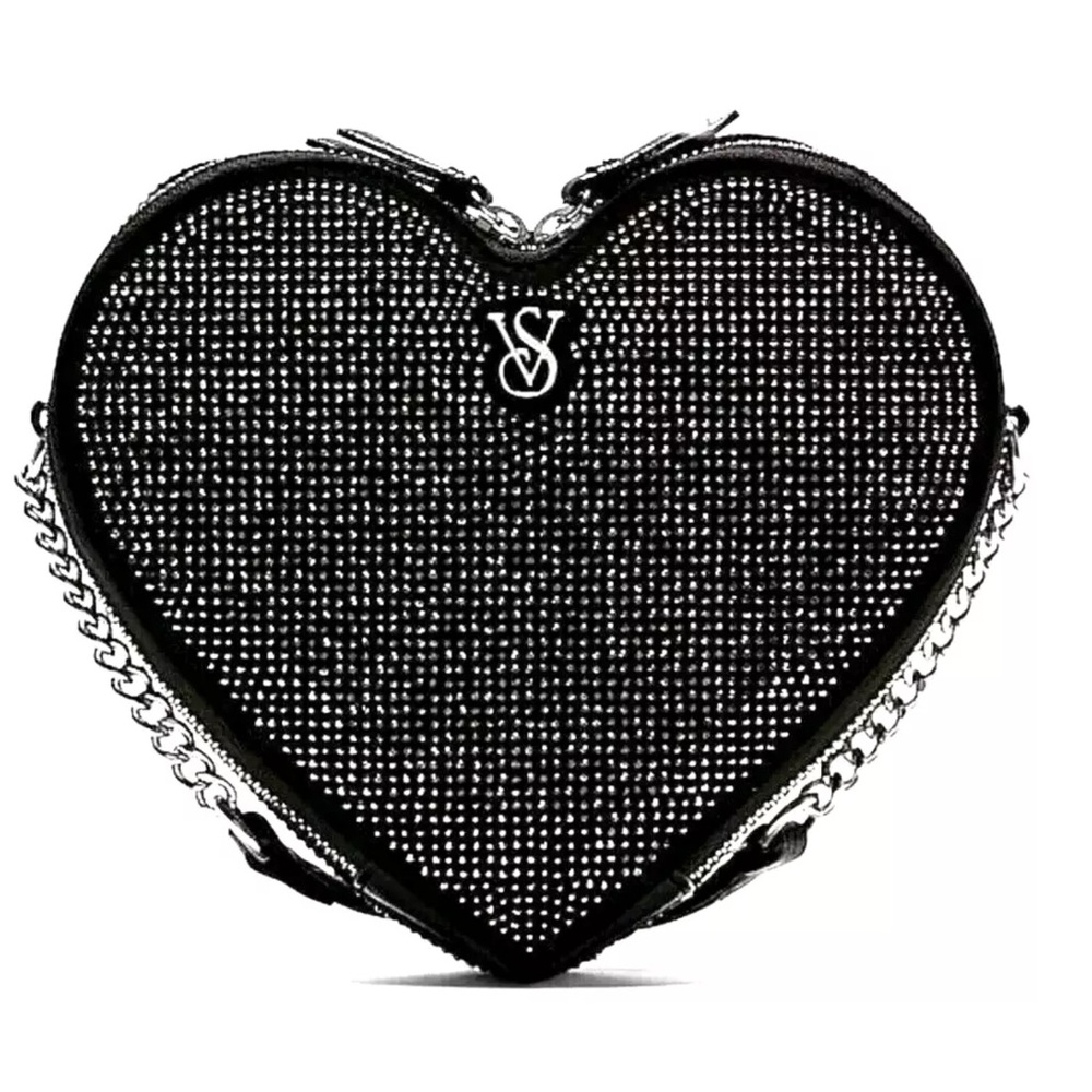 Victoria Secret Rhinestone Heart Shape Crossbody Bag NWT